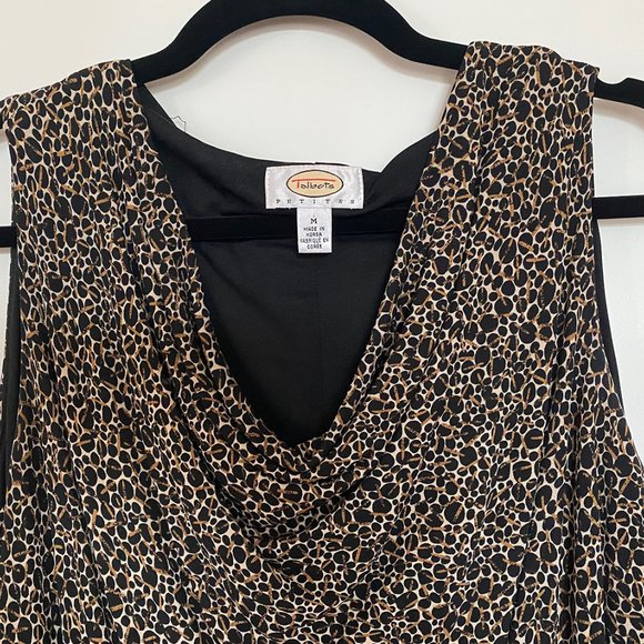 Talbots Petite size 8 summer dress with draped neckline - Picture 2 of 5